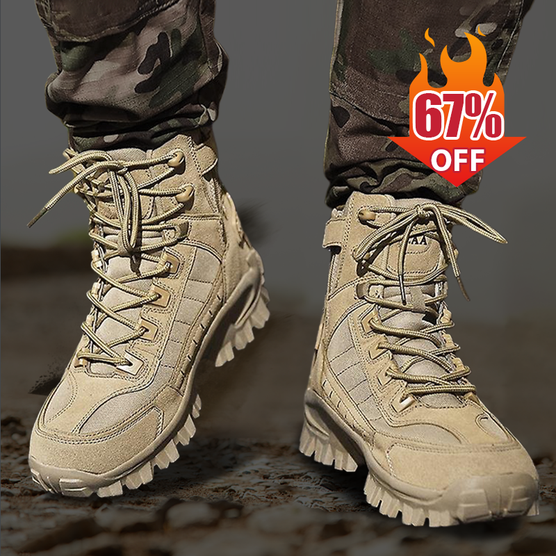 Free Shipping🎁Men's Waterproof Anti-Puncture Work Combat Boots (Durability Enhancement)