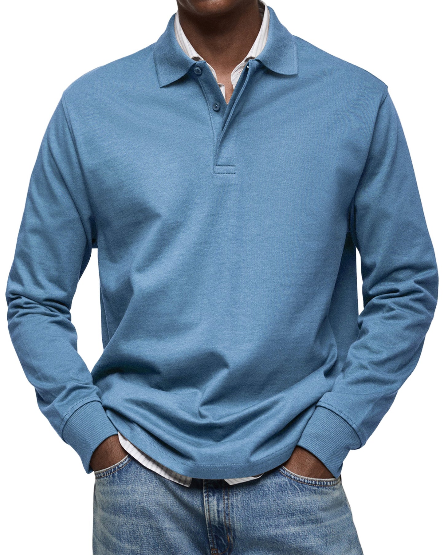 ZOUA | LUXURY LONG-SLEEVED POLO SHIRT