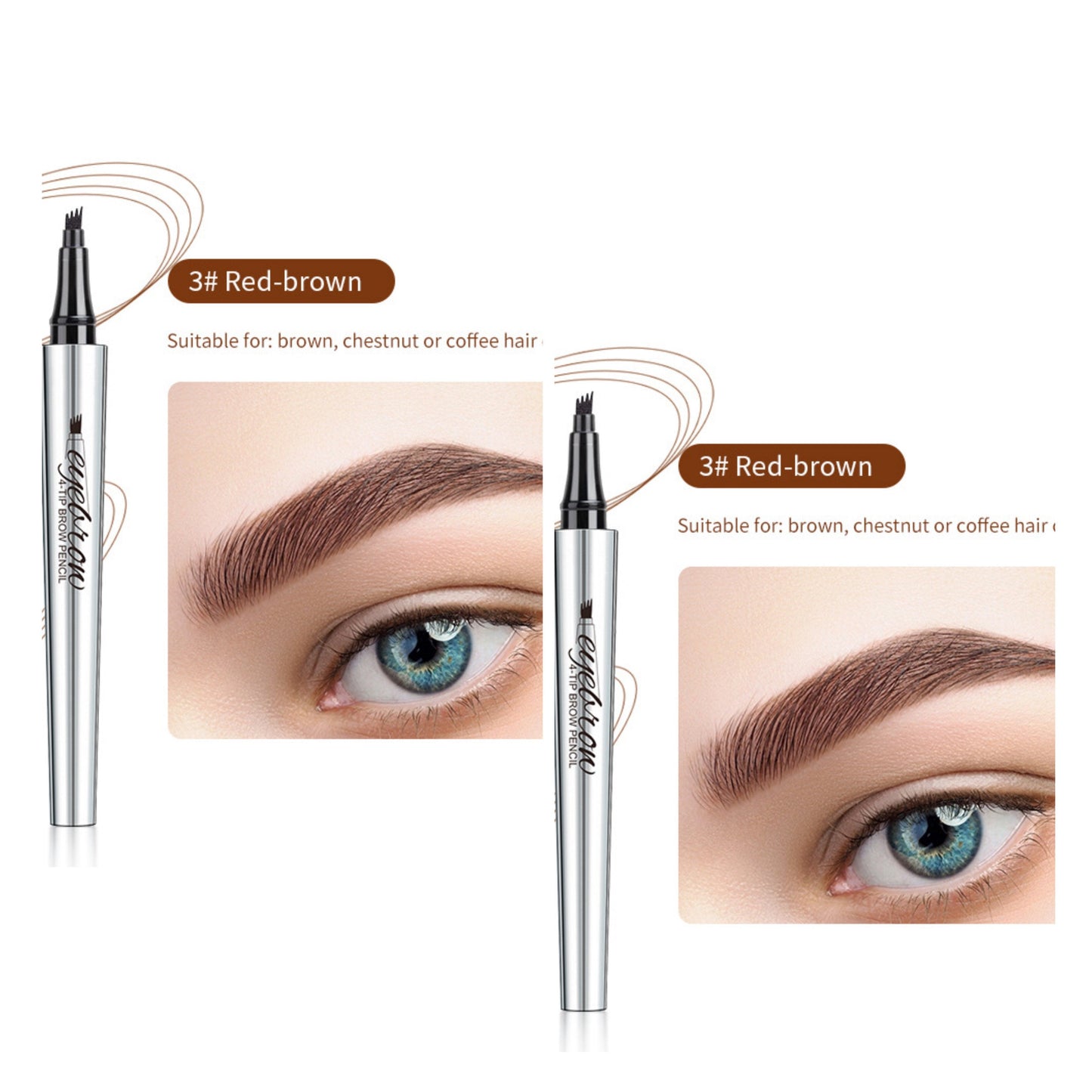 Waterproof 3D Microblading Eyebrow Pen (2 pcs. - Buy 1 Get 1 Free)