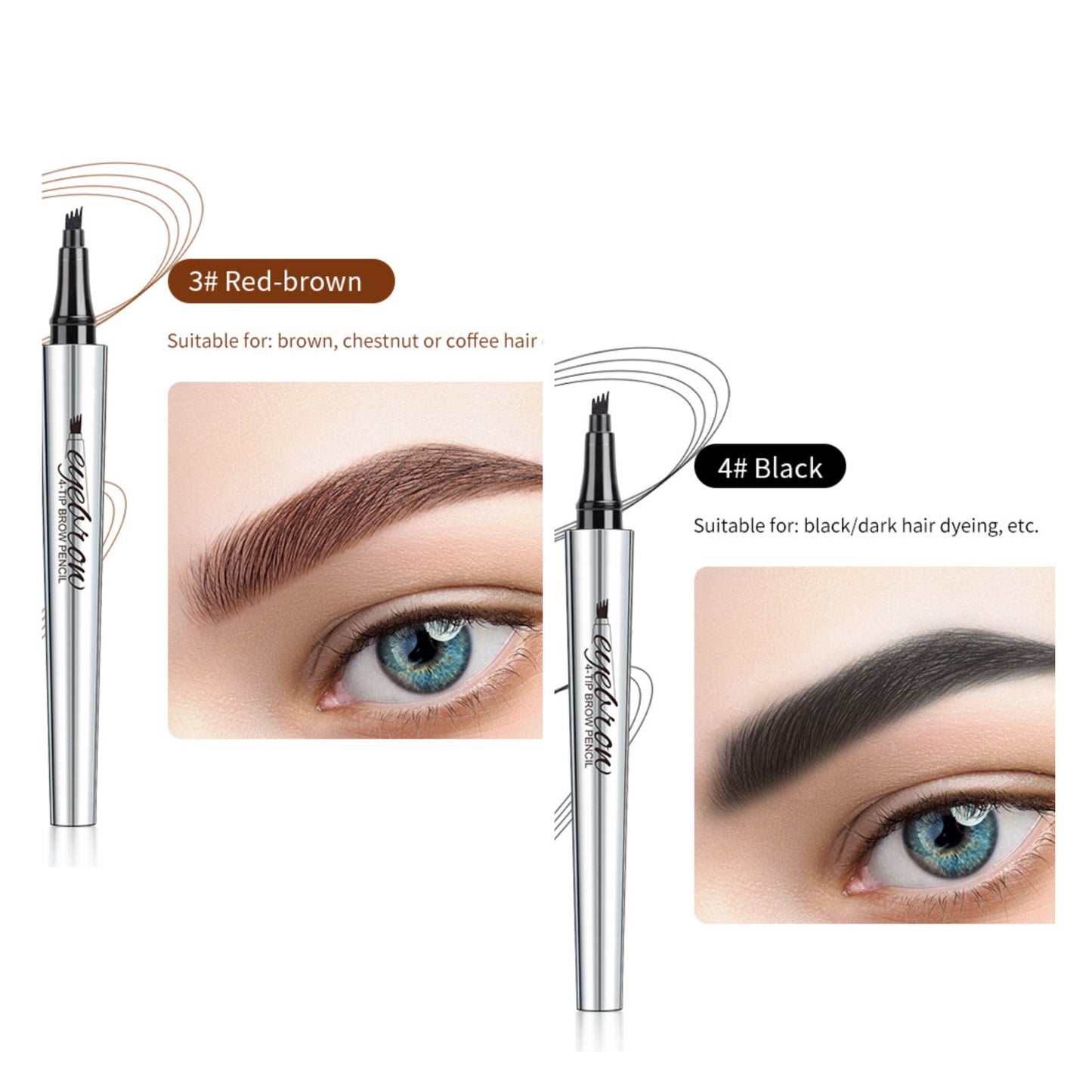 Waterproof 3D Microblading Eyebrow Pen (2 pcs. - Buy 1 Get 1 Free)