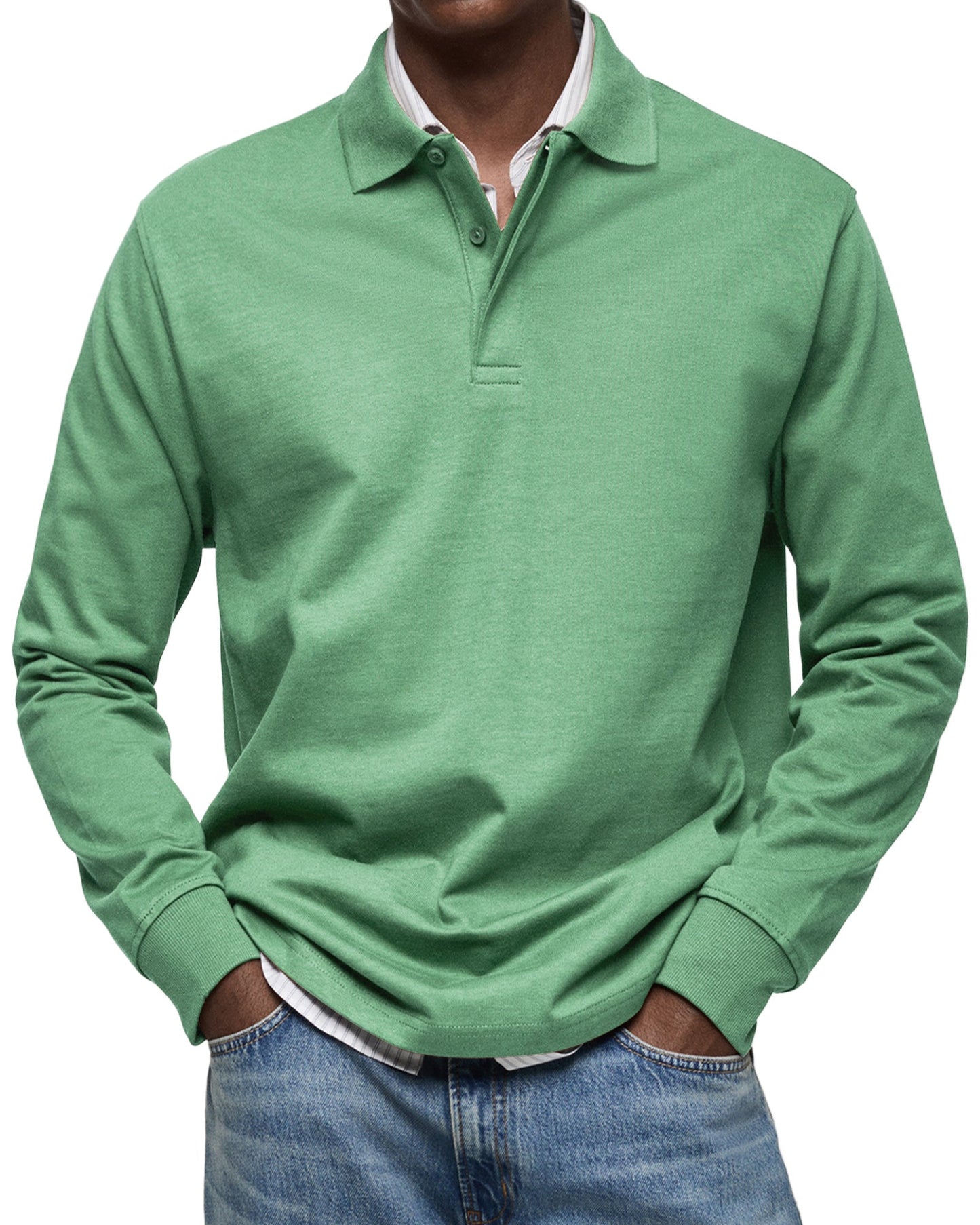 ZOUA | LUXURY LONG-SLEEVED POLO SHIRT