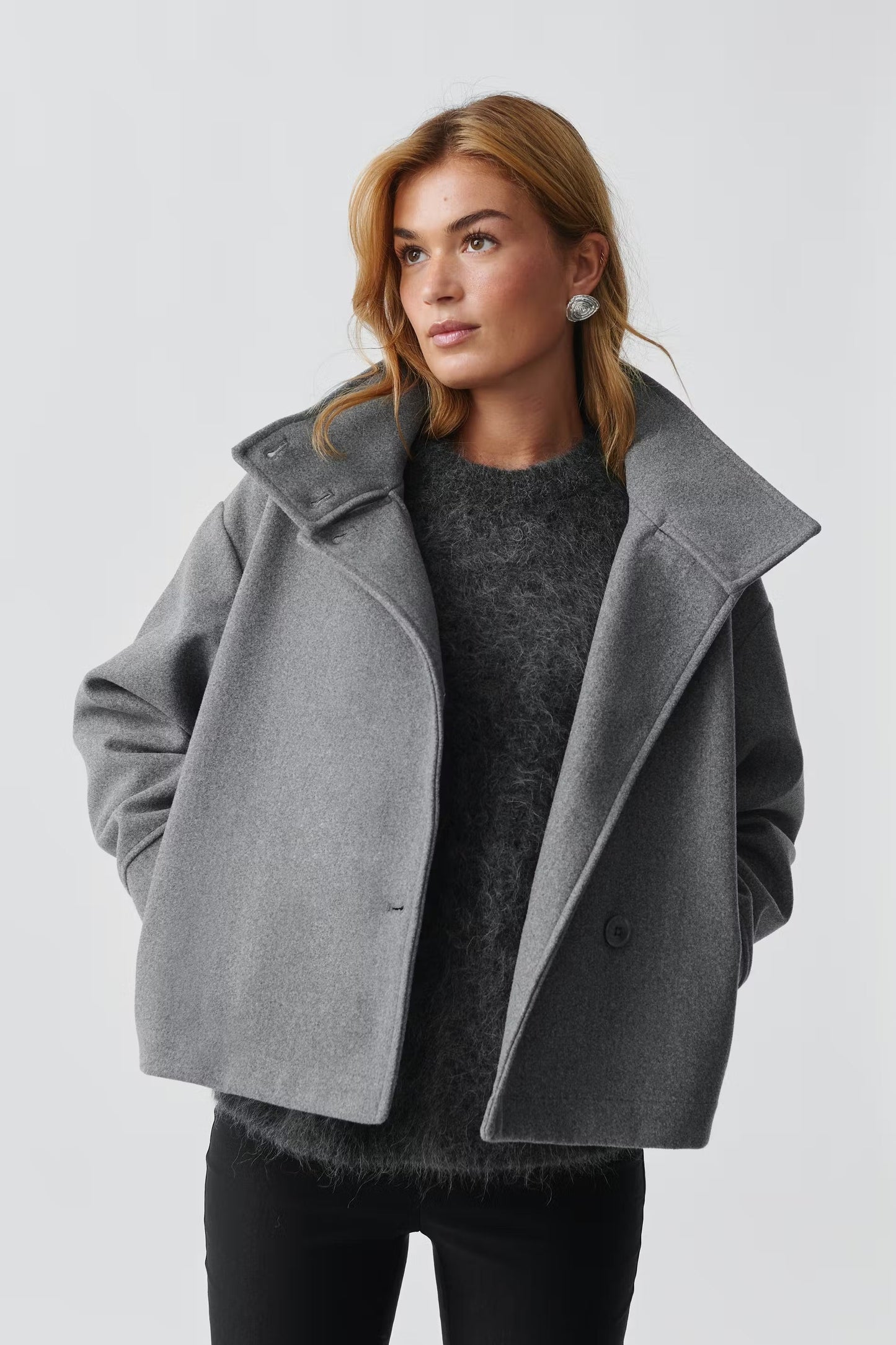 Clarissa Wool Coat High Neck