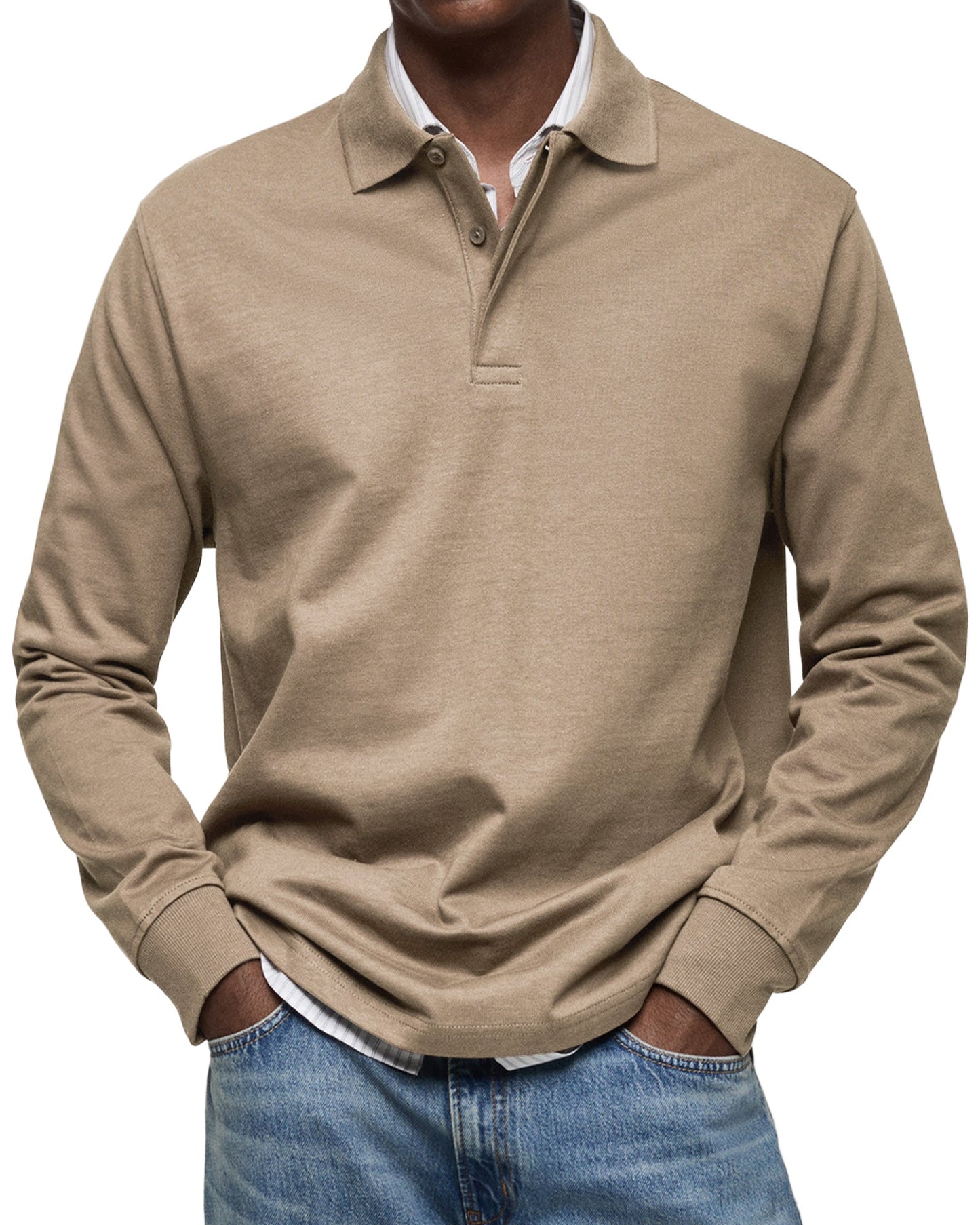 ZOUA | LUXURY LONG-SLEEVED POLO SHIRT
