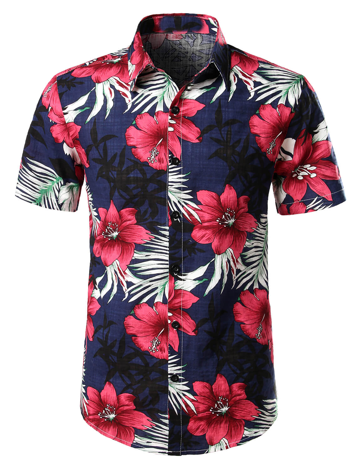 Men's Pure Cotton Shirt with Hawaiian Holiday Style Print