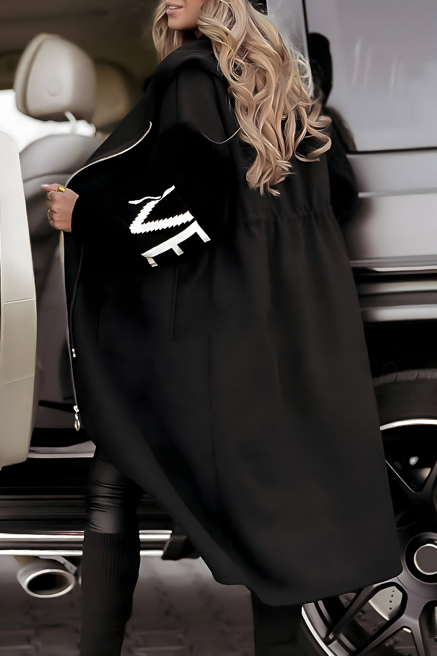 SELENE | Knit-Hooded Winter Jacket