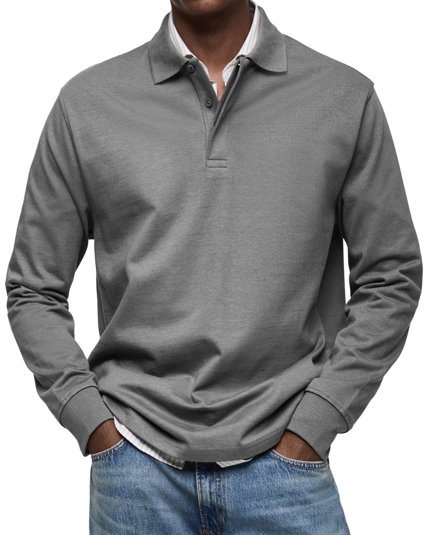 ZOUA | LUXURY LONG-SLEEVED POLO SHIRT