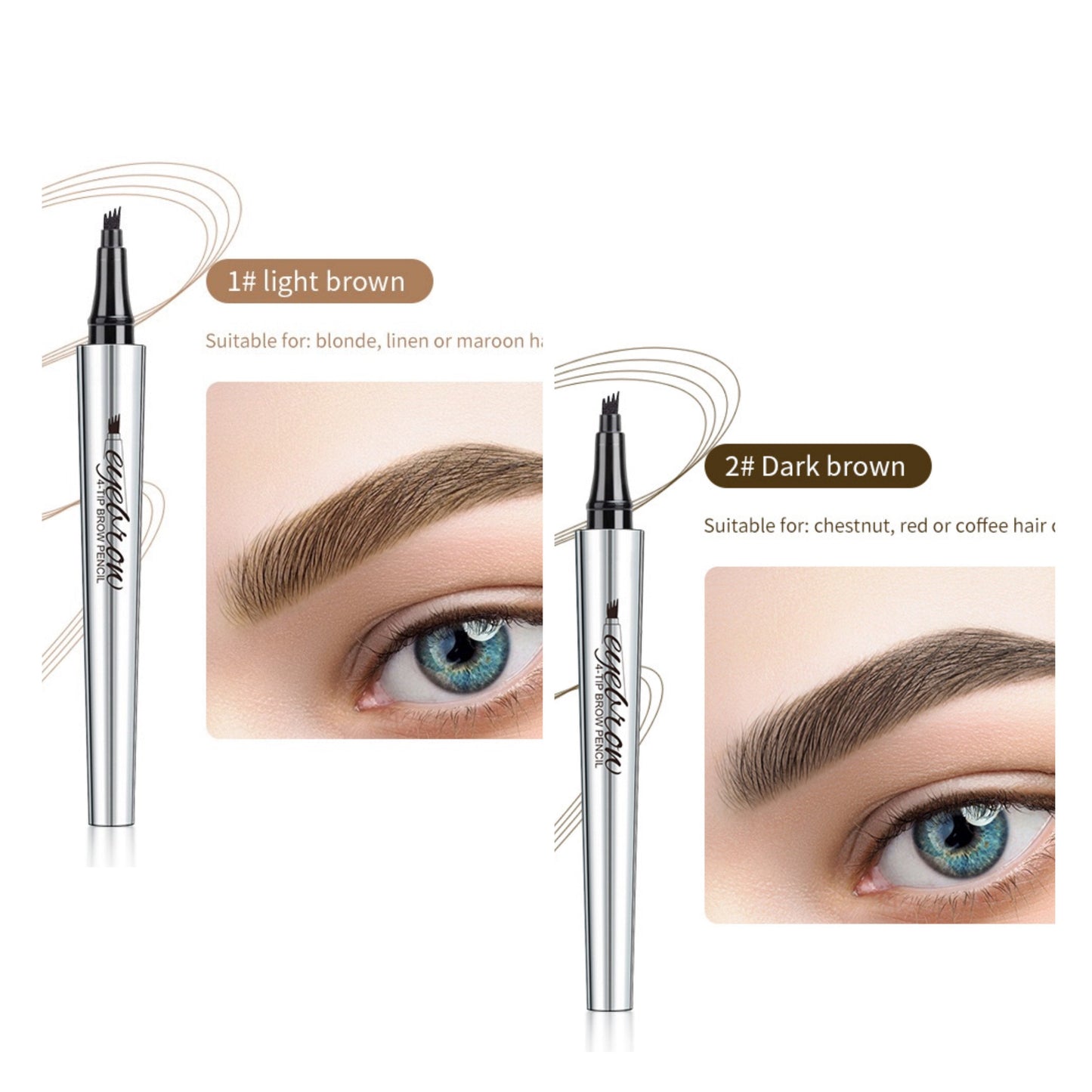 Waterproof 3D Microblading Eyebrow Pen (2 pcs. - Buy 1 Get 1 Free)