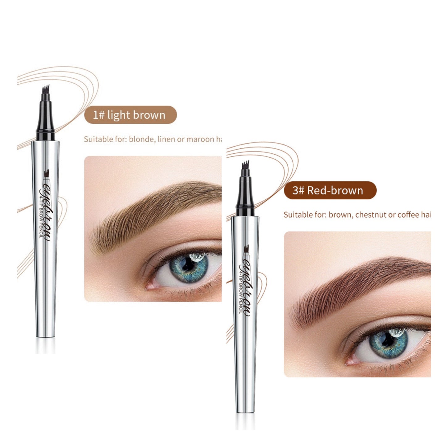 Waterproof 3D Microblading Eyebrow Pen (2 pcs. - Buy 1 Get 1 Free)