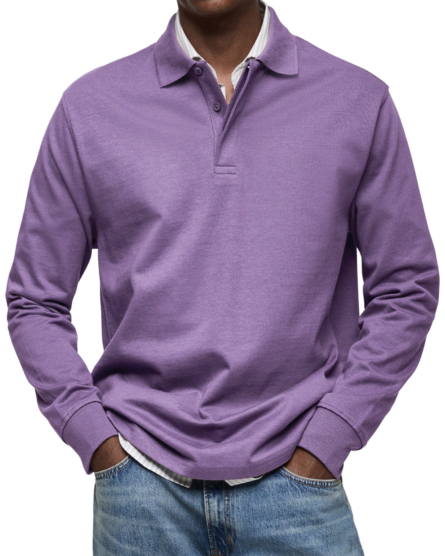 ZOUA | LUXURY LONG-SLEEVED POLO SHIRT