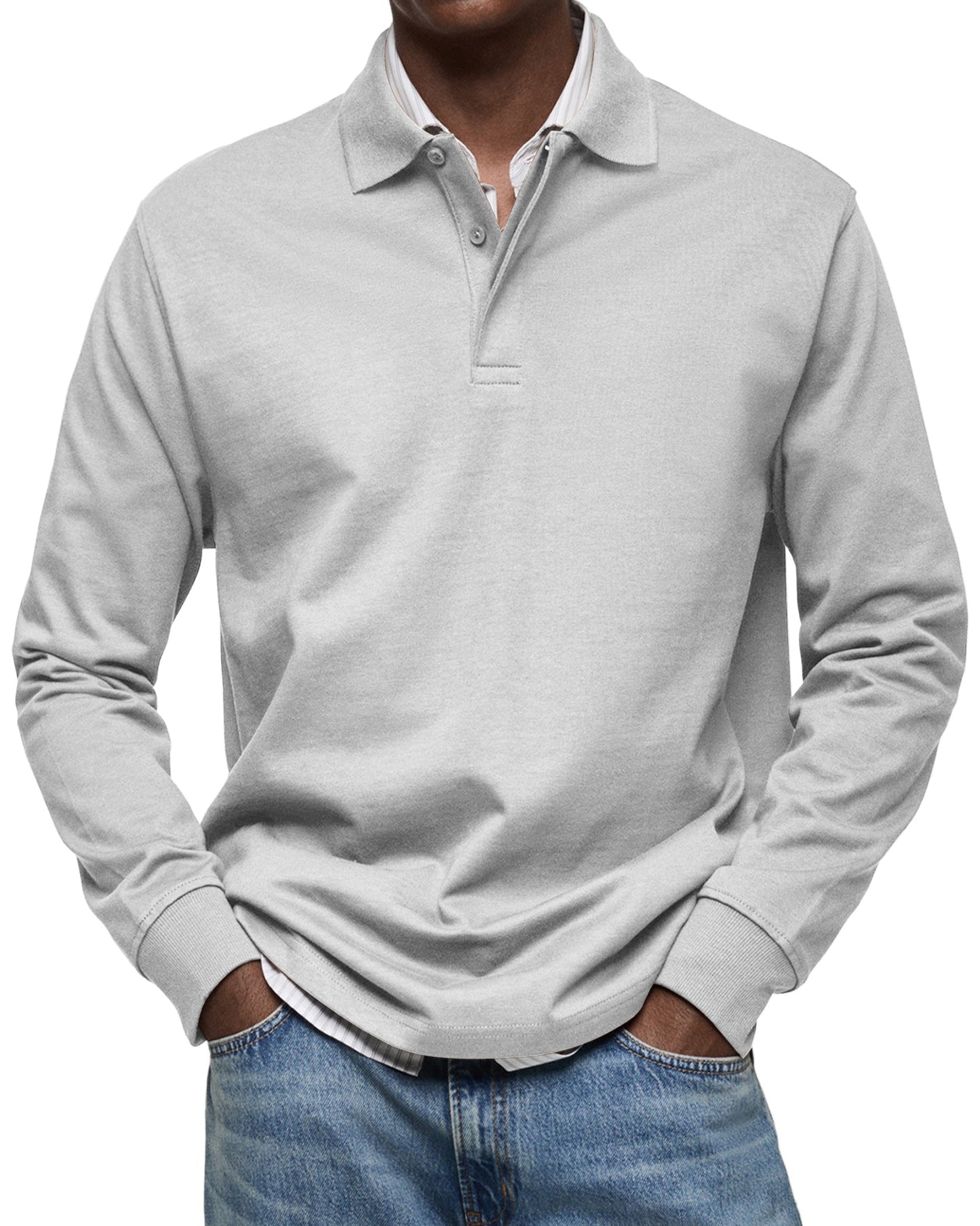 ZOUA | LUXURY LONG-SLEEVED POLO SHIRT