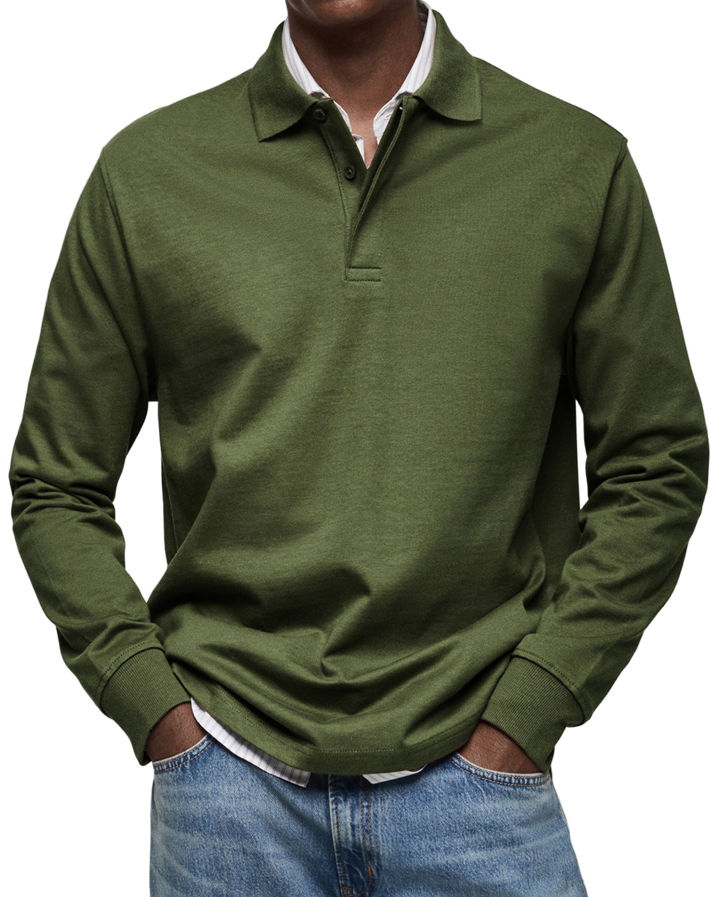 ZOUA | LUXURY LONG-SLEEVED POLO SHIRT