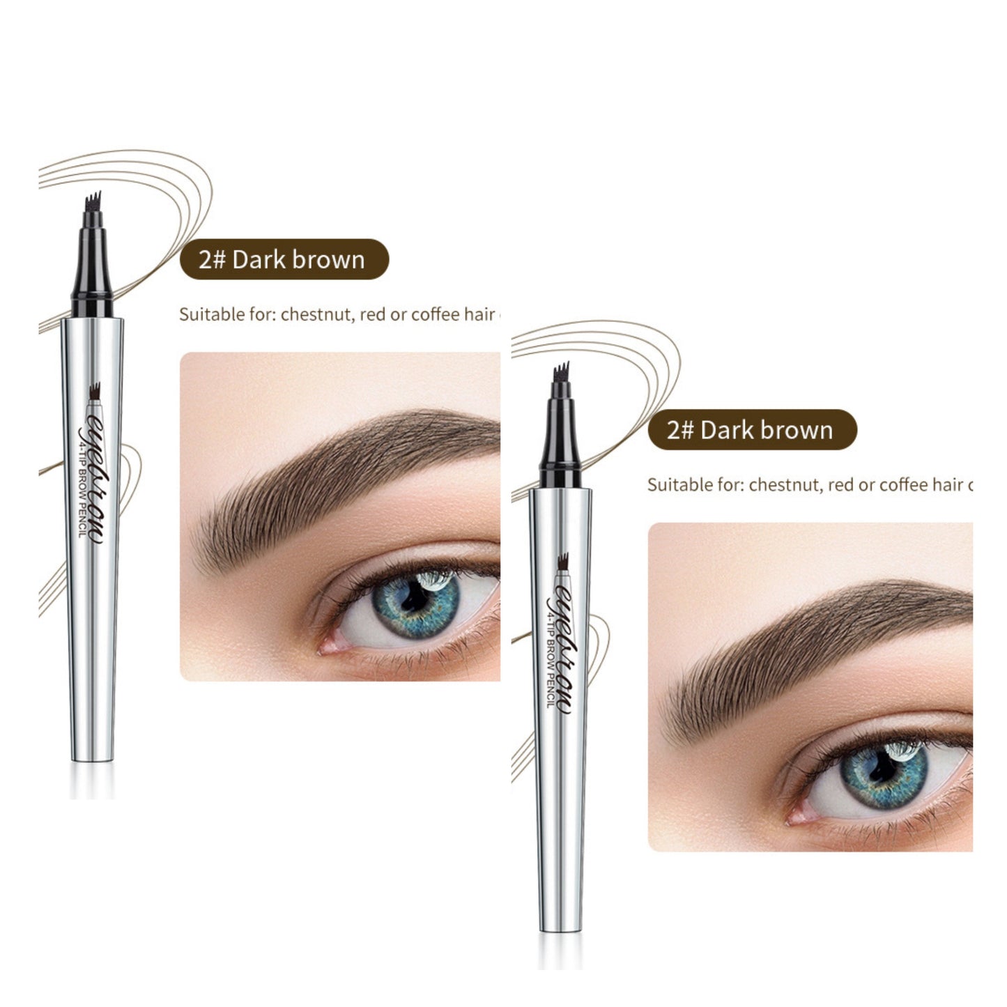 Waterproof 3D Microblading Eyebrow Pen (2 pcs. - Buy 1 Get 1 Free)
