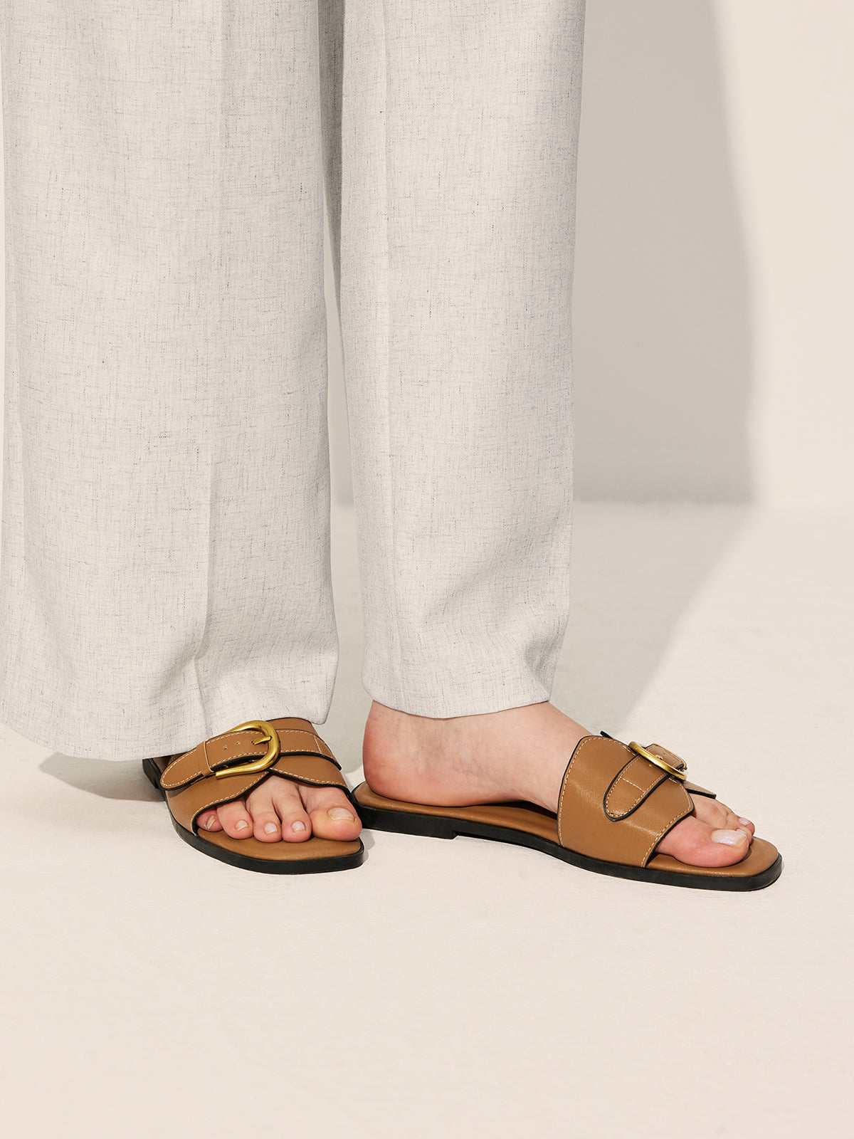 Tanja | Leren Slippers