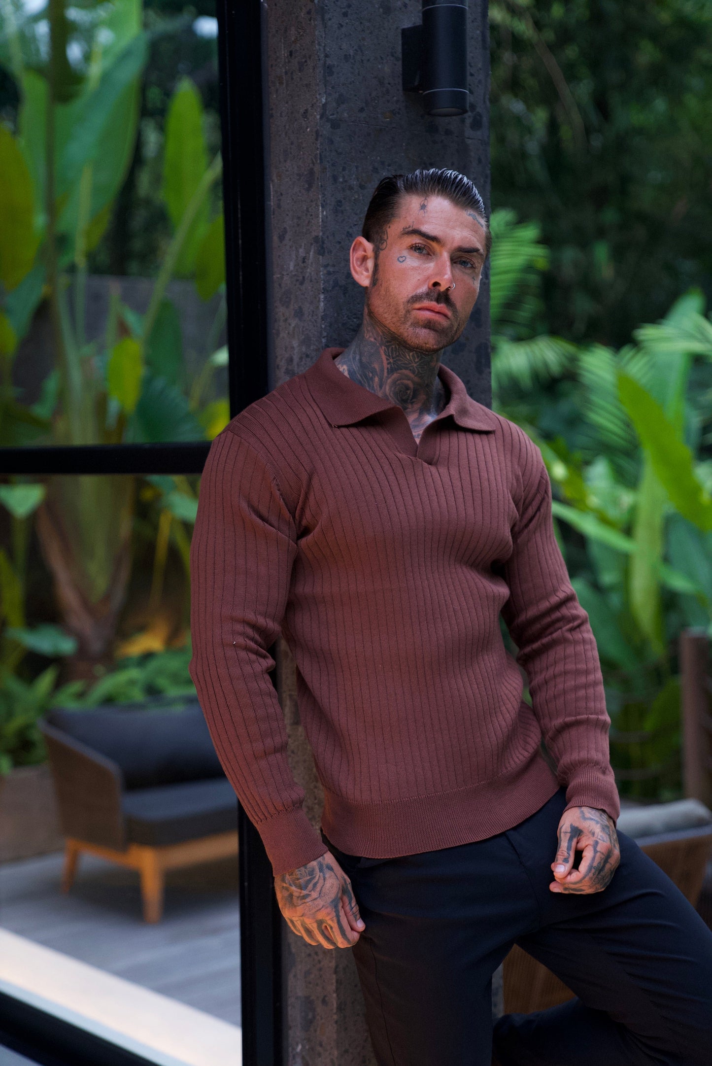 Monza: Muscle Fit Knit Sweater