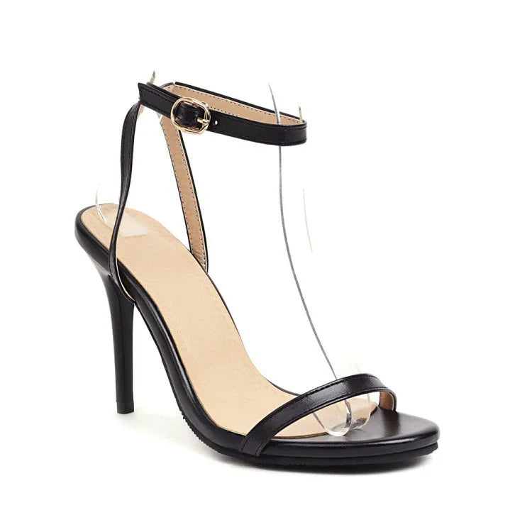 Midnight Strap Stilettos