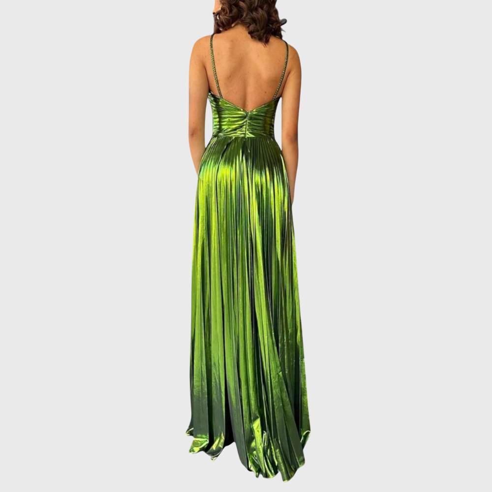 Metallic Maxi Dress