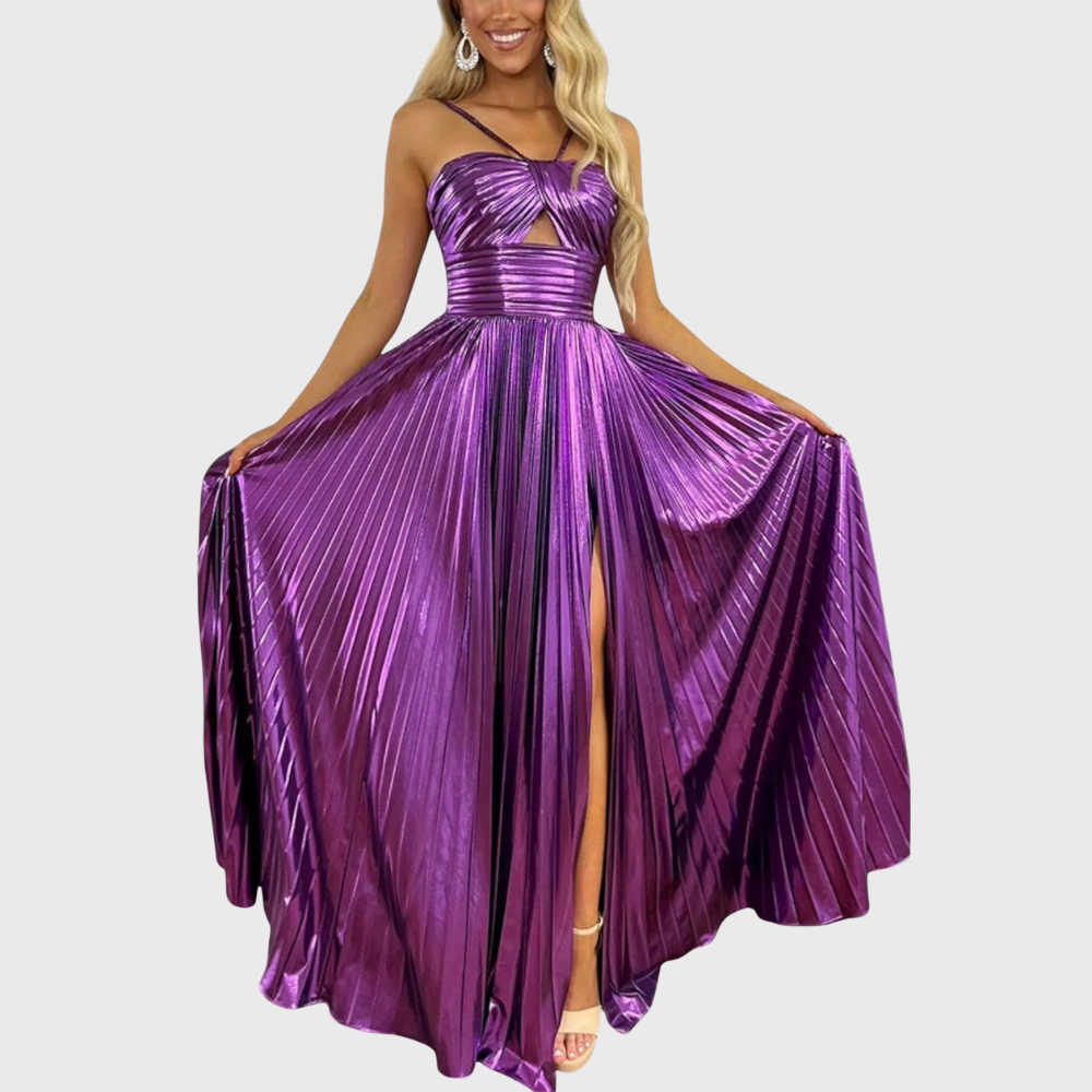 Metallic Maxi Dress