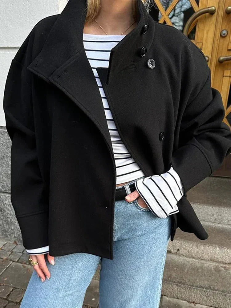 Clarissa Wool Coat High Neck