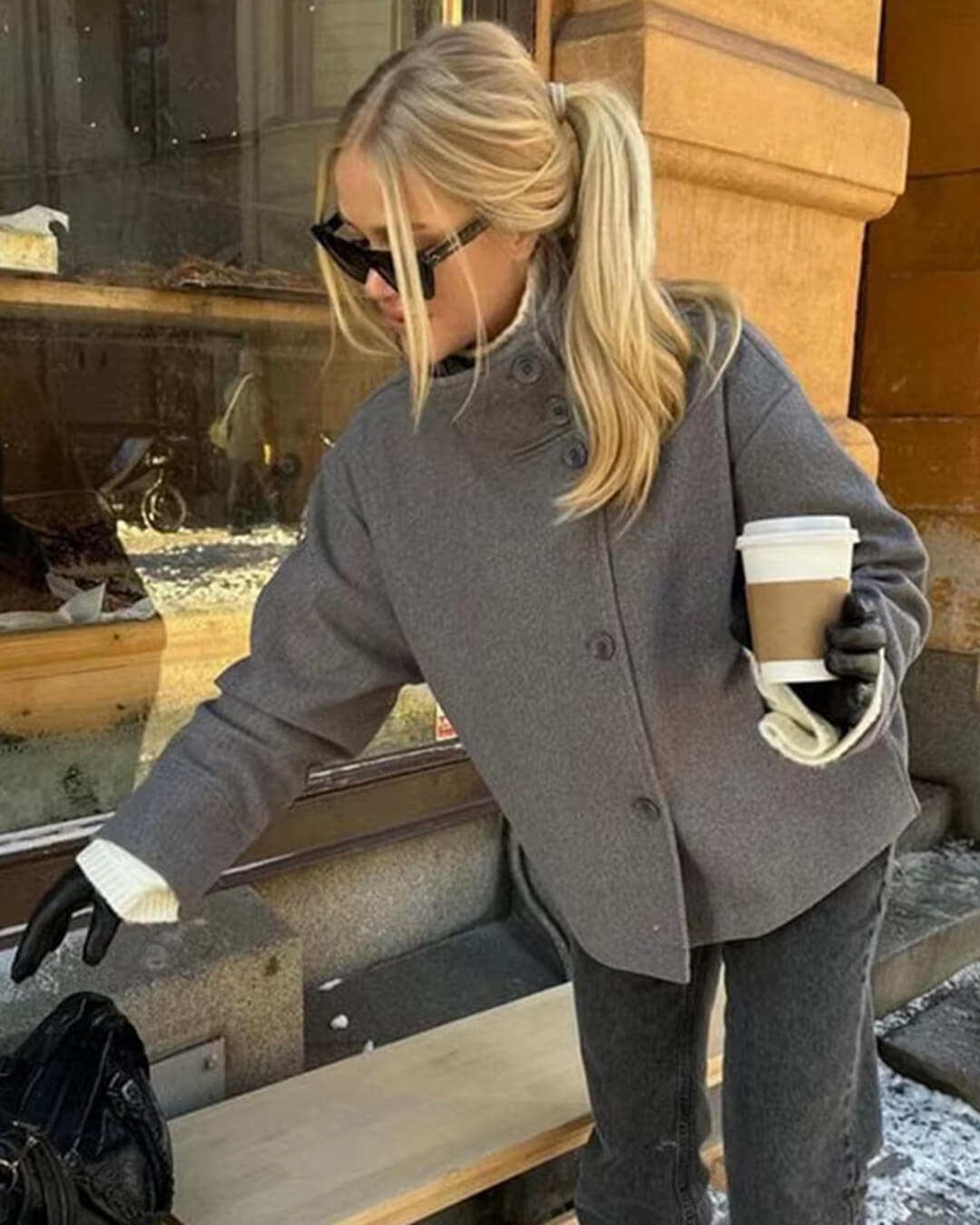Clarissa Wool Coat High Neck