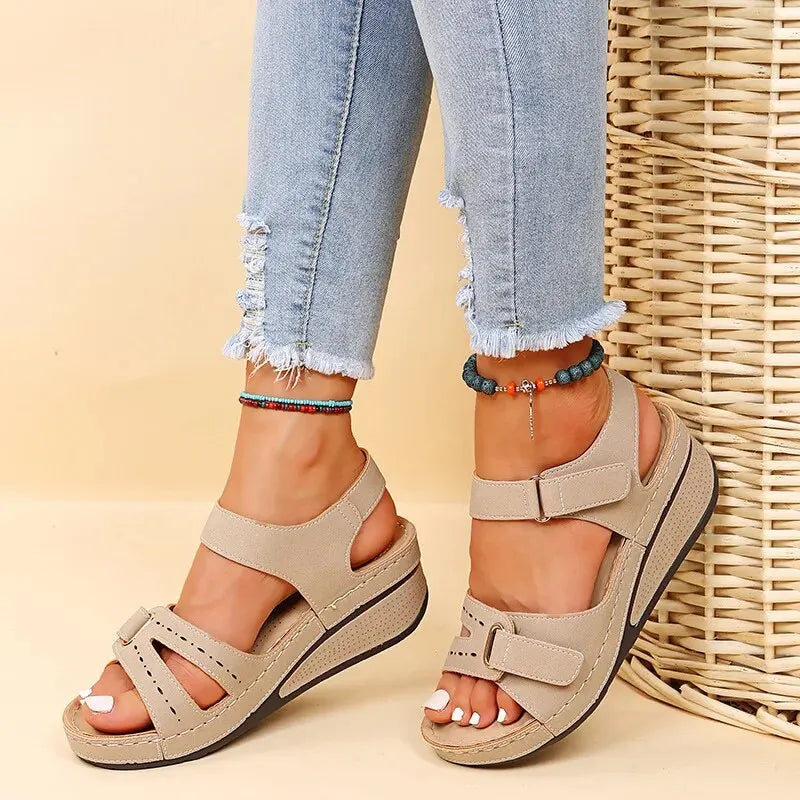 Sommer Keilsandalen für Frauen 2023 Neue Mode Rutschfeste Strandschuhe Frau Leichte Casual Plateau Sandalias Mujer Plus Size