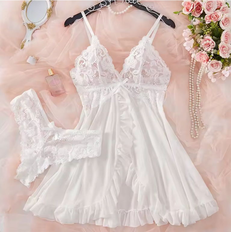 NATALIA | Luxury Satin Lace Nightwear – Buy 1 Get 1 FREE