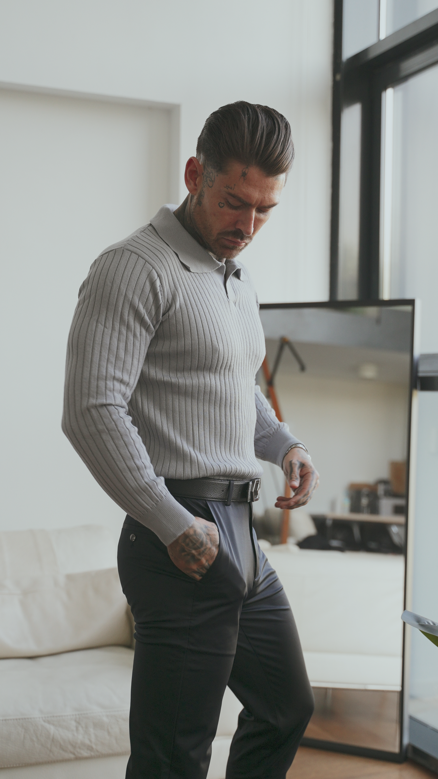 Monza: Muscle Fit Knit Sweater