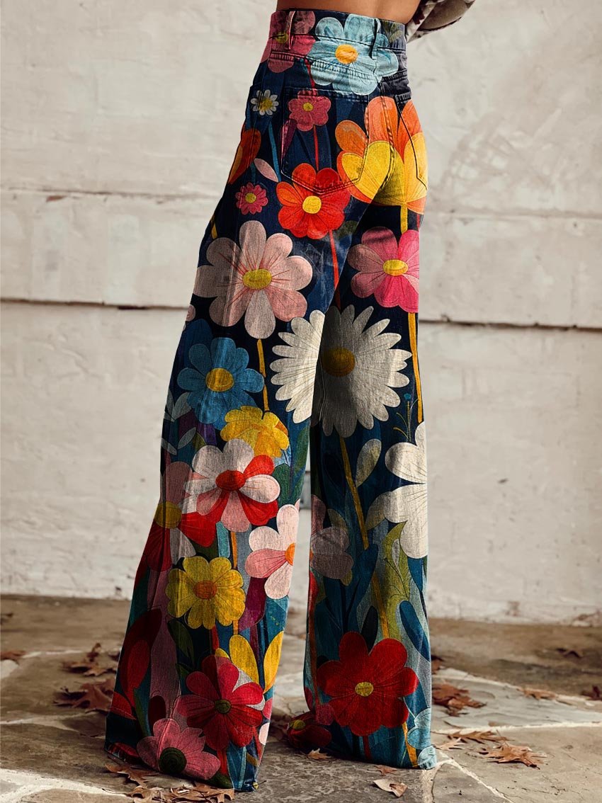 JACQUELINE | Elegant and Modern Trousers in Floral Pattern