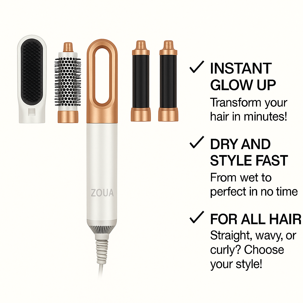 HairMaster 5-in-1 Solution for All Your Styling