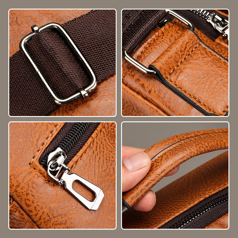 đ„Trendy PU Leather Men's Crossbody Bag with Wallet