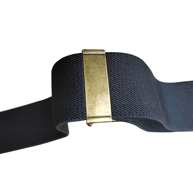 Universal, Highly Elastic X-Shaped Suspenders