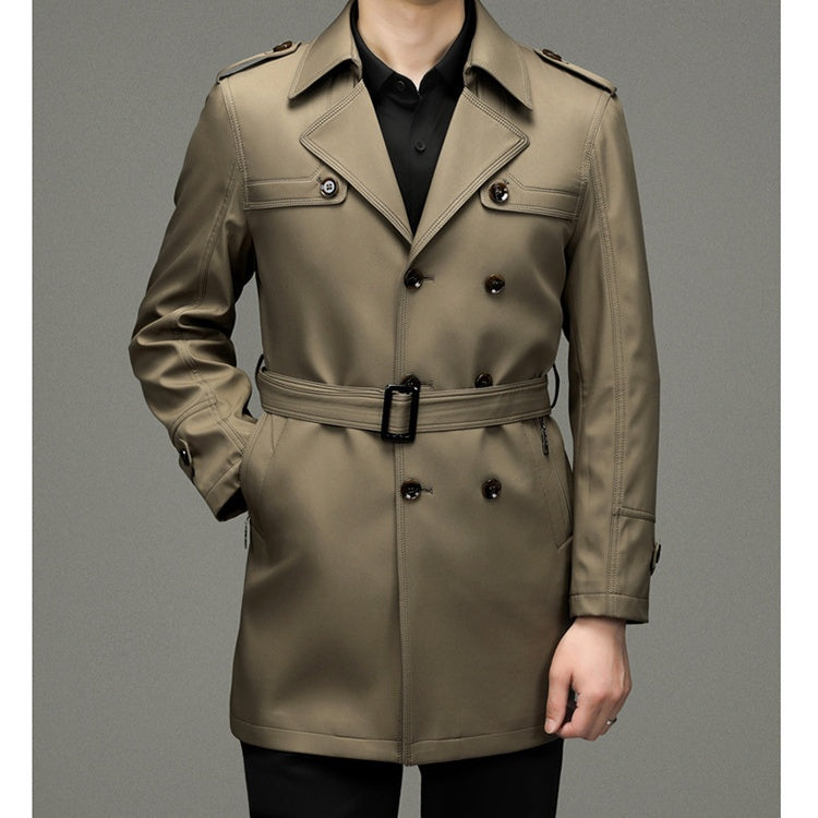 Men's Double Buttoned Windbreaker Jacket