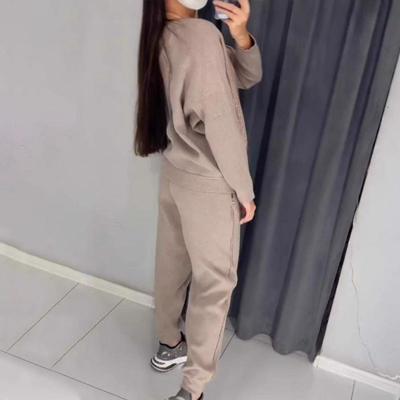 💝Women's Sweatshirt and Two-Piece Set with Crystal Brocade