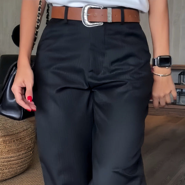 MATHILDA | STRIPED SUIT PANTS