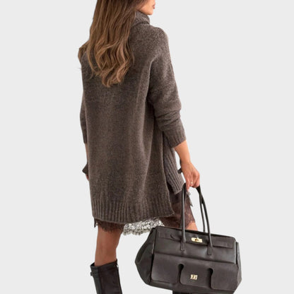 Mila | Oversized Knit Sweater & Lace Slip Dress Set