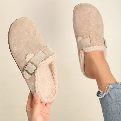 Luna | Plush-Lined Platform Mules