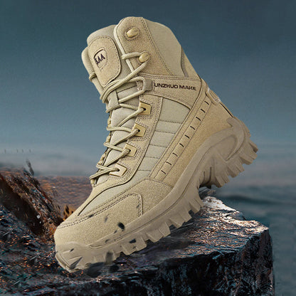 Free Shipping🎁Men's Waterproof Anti-Puncture Work Combat Boots (Durability Enhancement)
