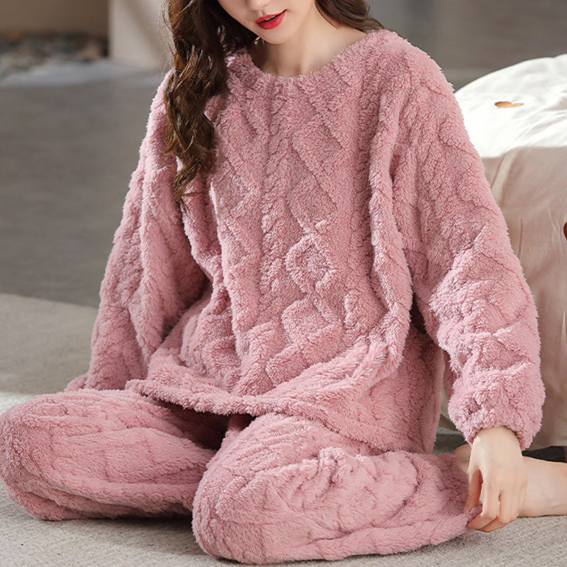 Bequemes Winter-Pyjama-Set aus Flanell 