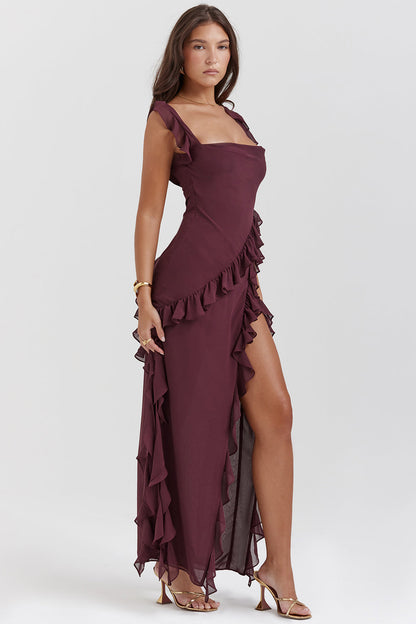 Arielle – Maxikleid mit Rüschen