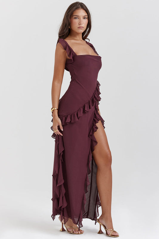 Arielle – Maxikleid mit Rüschen