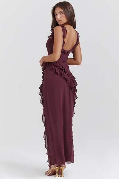 Arielle – Maxikleid mit Rüschen