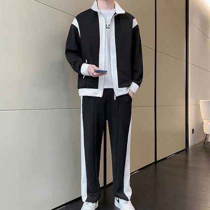 Casual 2 Piece Contrast Sport Jogging Tracksuits Set (50% off)🔥Free UK Shipping