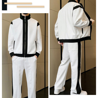 Casual 2 Piece Contrast Sport Jogging Tracksuits Set (50% off)🔥Free UK Shipping