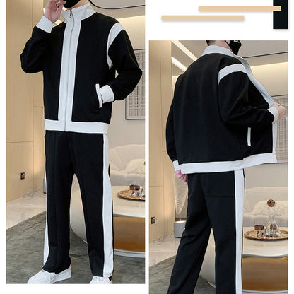 Casual 2 Piece Contrast Sport Jogging Tracksuits Set (50% off)🔥Free UK Shipping