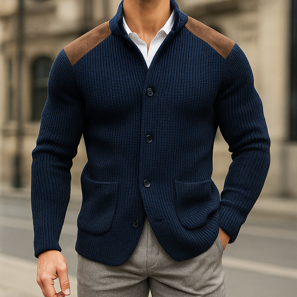 Andreas | Textured Knit Blazer for Men