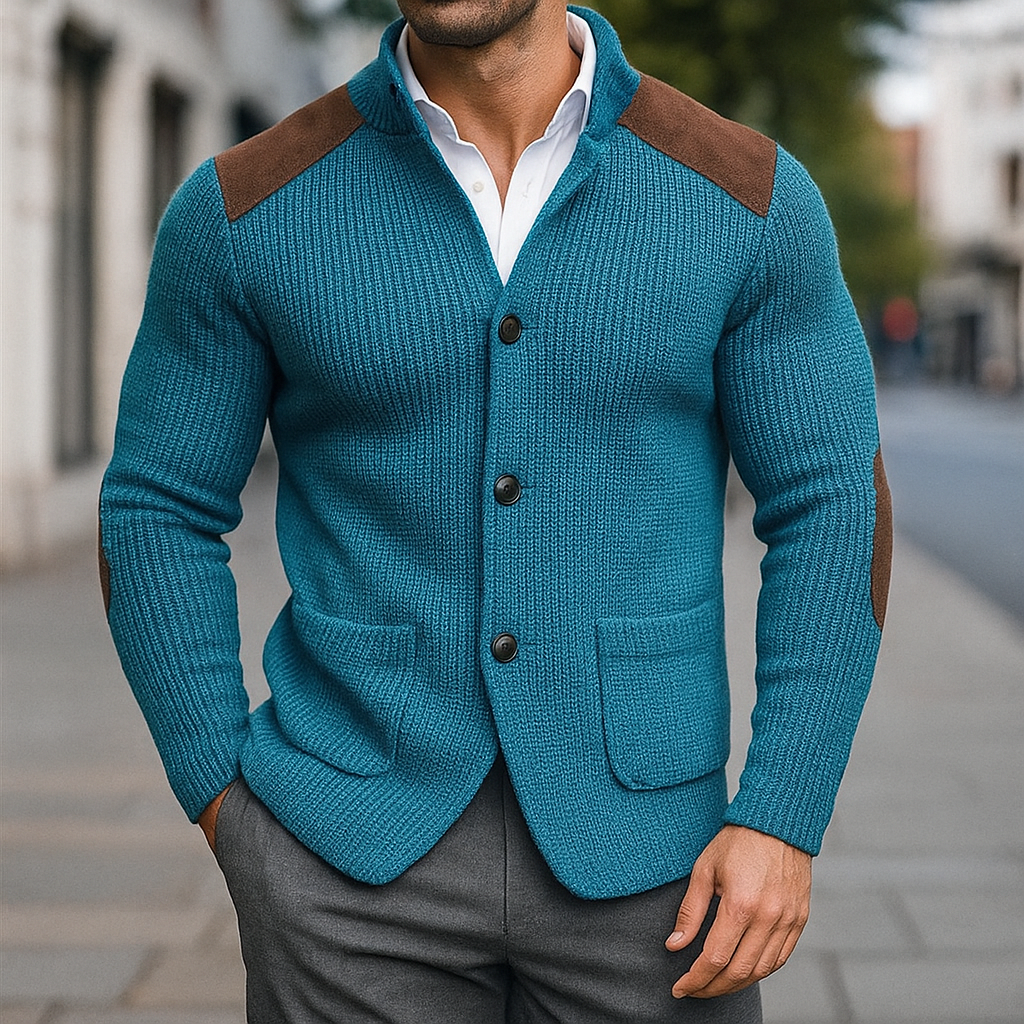 Andreas | Textured Knit Blazer for Men