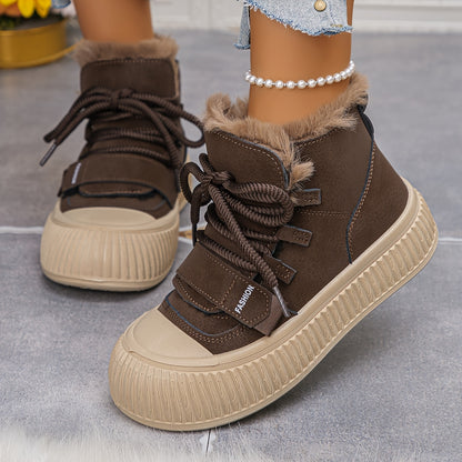 Nora | Plush-Lined Mid-Top Winter Boots