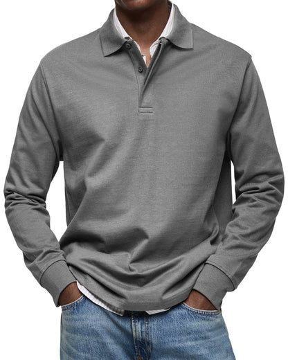 ZOUA | LUXURY LONG-SLEEVED POLO SHIRT