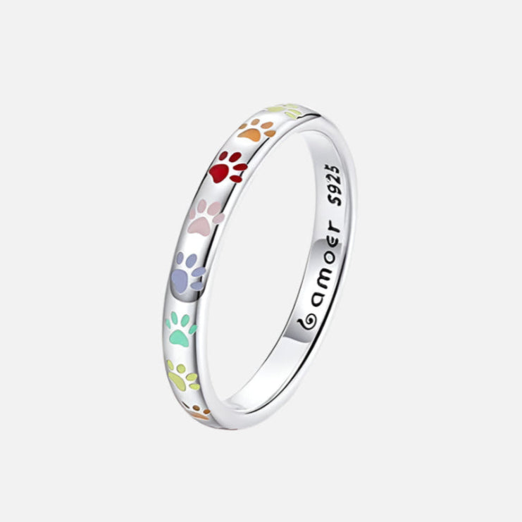 Ilduara™ | Silver Ring with a Fingerprint