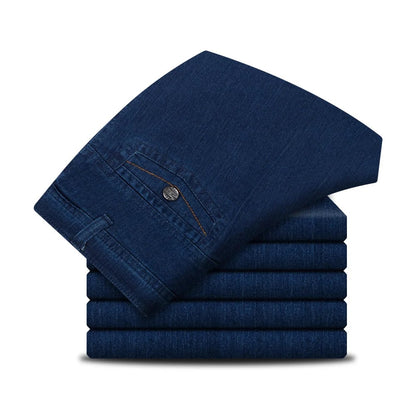 👖Men's High-Waisted Straight Jeans