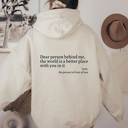 Dear Person Behind Me - Oversized Hoodie